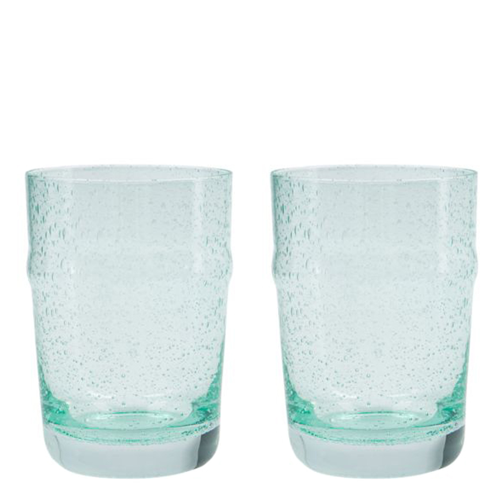 House Doctor - Rain glass 31 cl 2 stk aqua