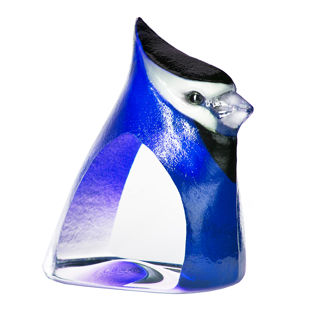Målerås Glasbruk - Safari Sculptures Birdie 12.5 cm Blå
