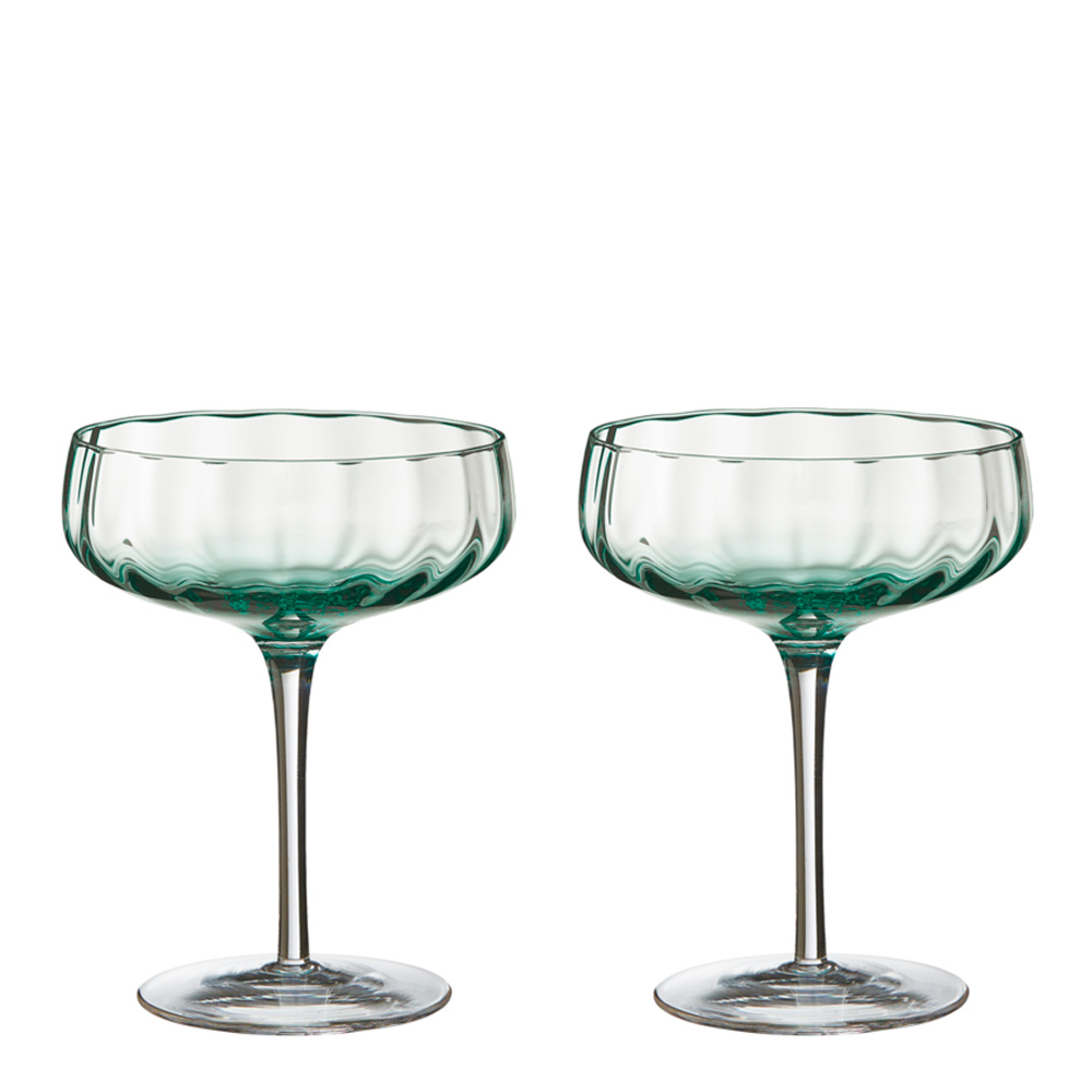 Aida - Søholm Sonja Champagne/cocktail glas 30 cl Grön