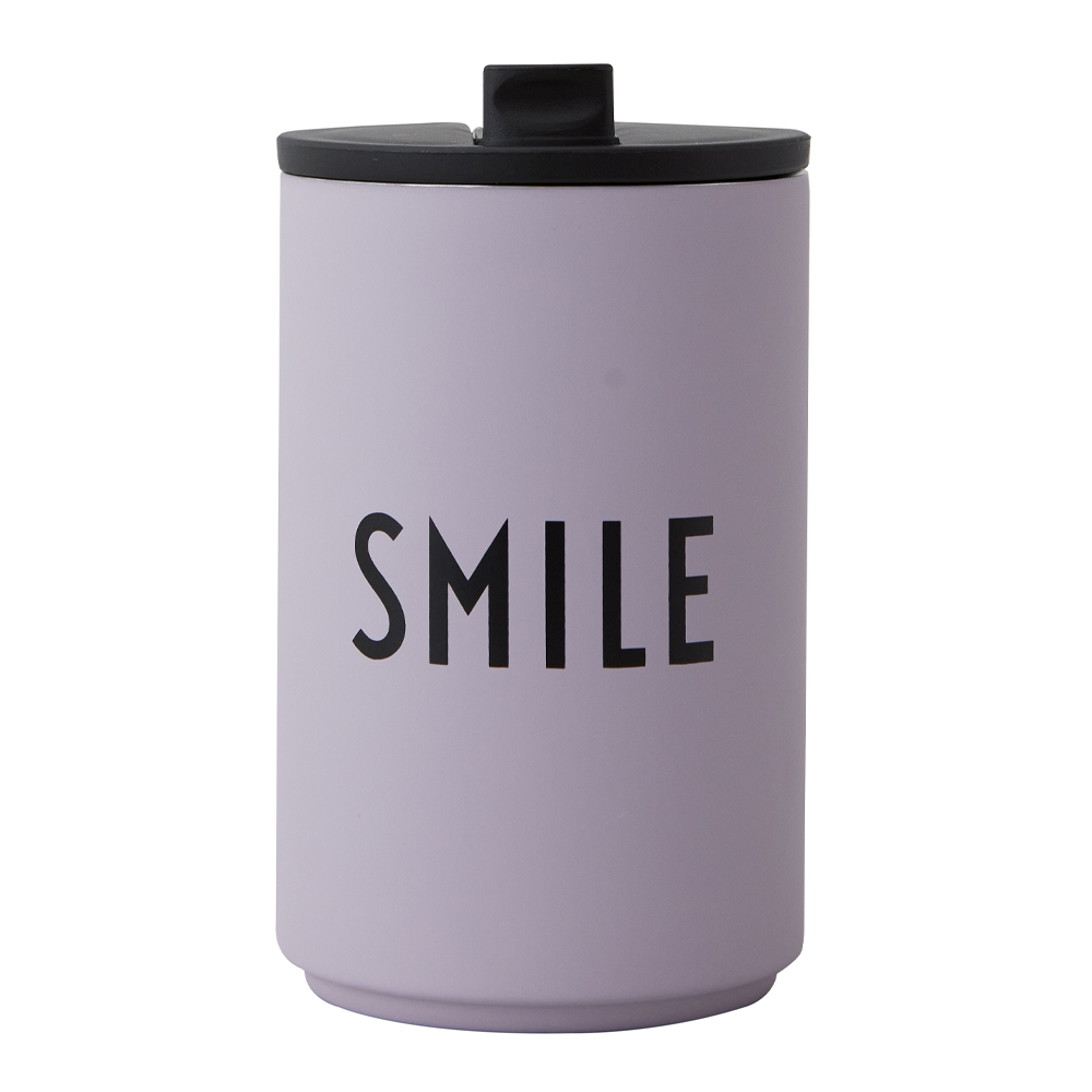 Läs mer om Design Letters - To Go Termosmugg Smile Lavendel