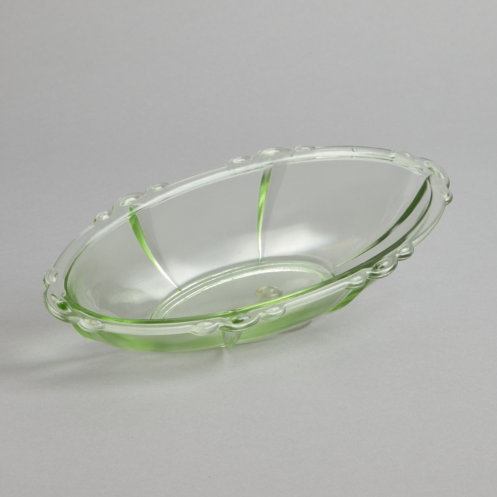 Vintage - Skål Pressglas Grön