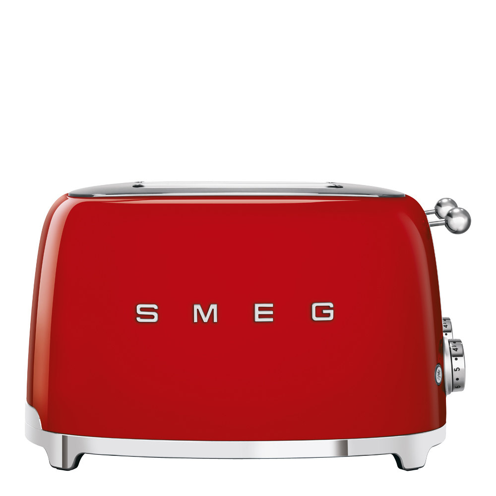 Smeg - Smeg 50's style Brödrost 4 skivor kvadrat Röd