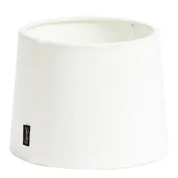 Gynning Design Lampeskjerm i fløyel 25 cm hvit