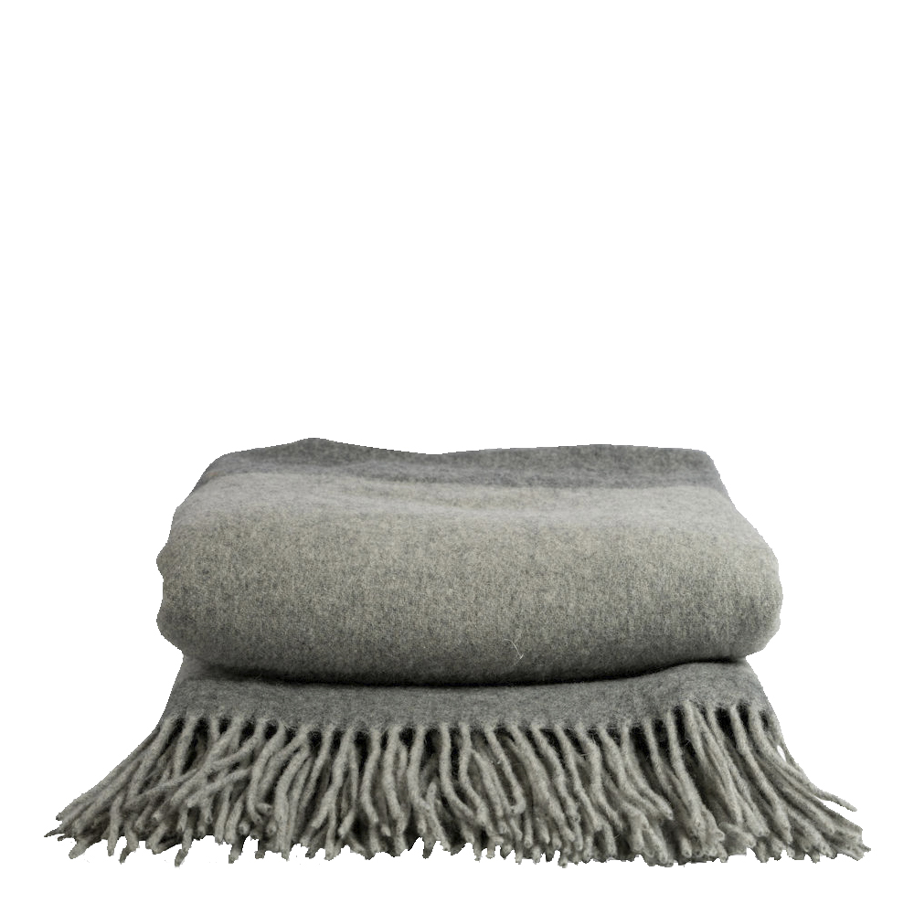 Sagaform – Wool Pläd Merinoull 170×130 cm Grå