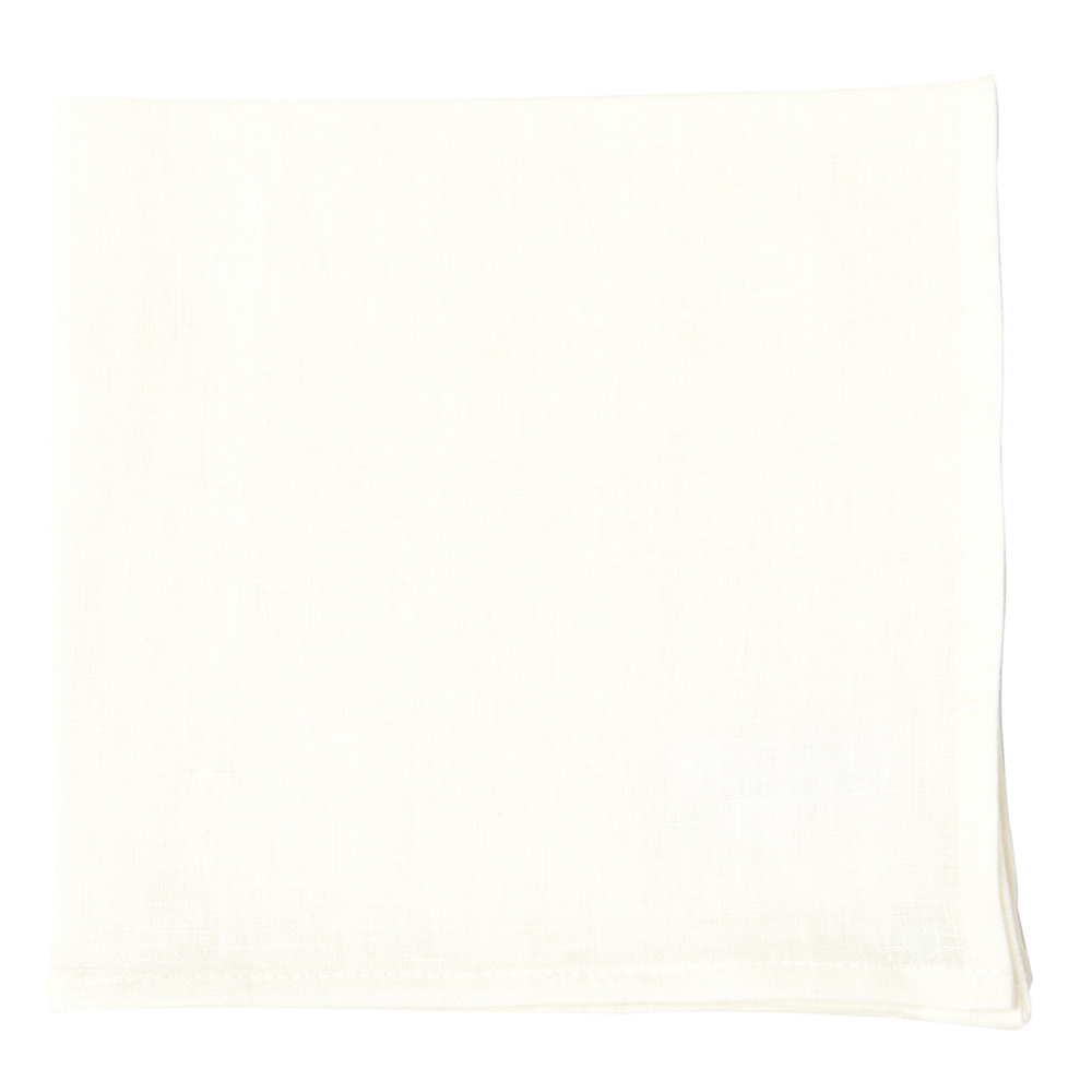 IHR - Linneservett 40x40 cm Offwhite