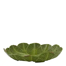 Bordallo Pinheiro Fat Bananblad 40,5 cm Grønn 