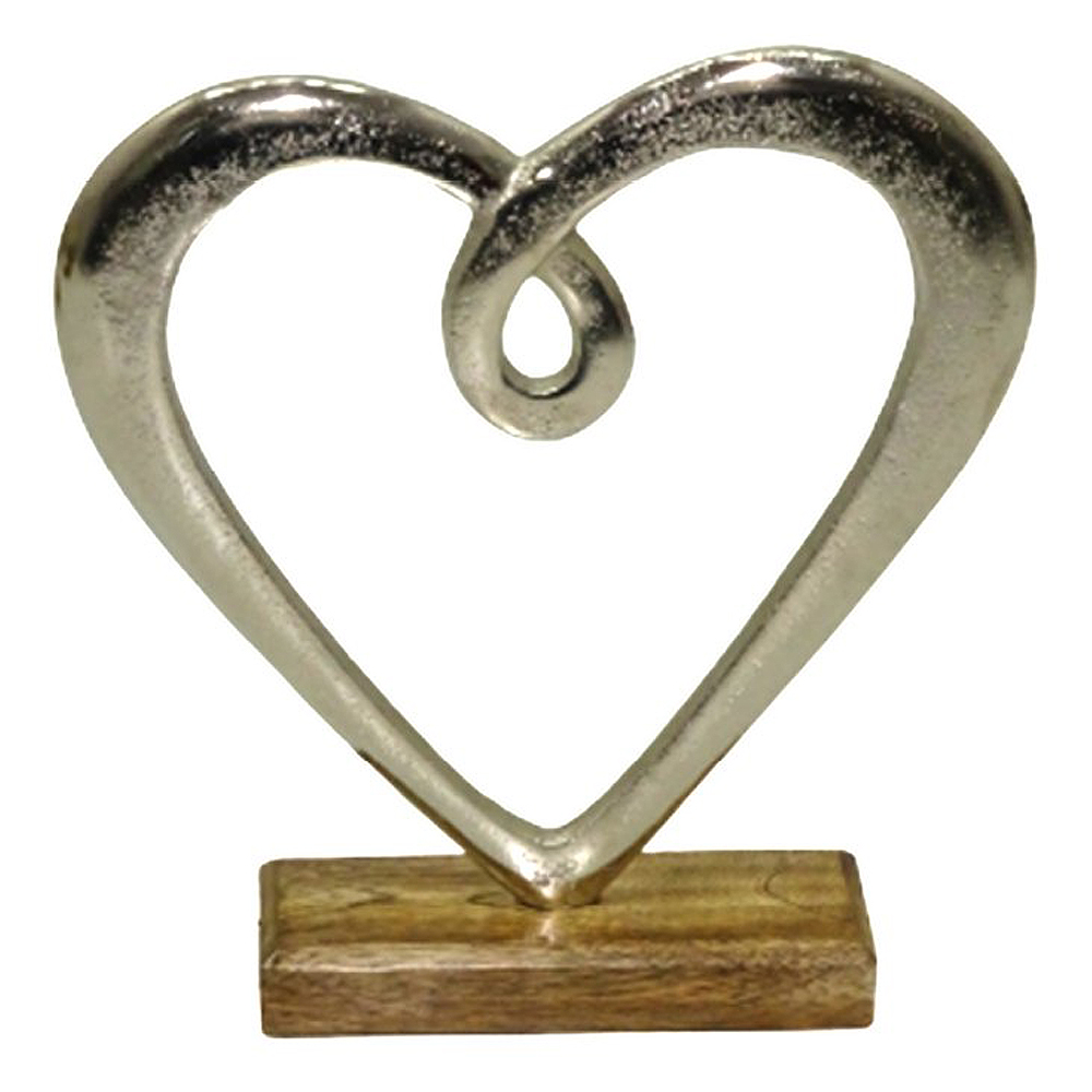 Läs mer om Dorre - Hedy Skulptur Hjärta 23 cm Aluminium