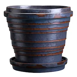 Bergs Potter Jupiter Kukkaruukku 25 cm Vintage Metallic 