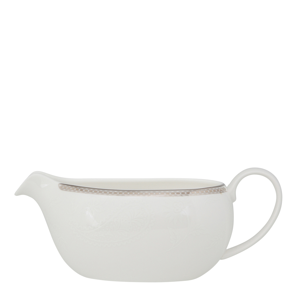 ROYAL PORCELAIN – Silver Paisley Såssnipa 40 cl Vit