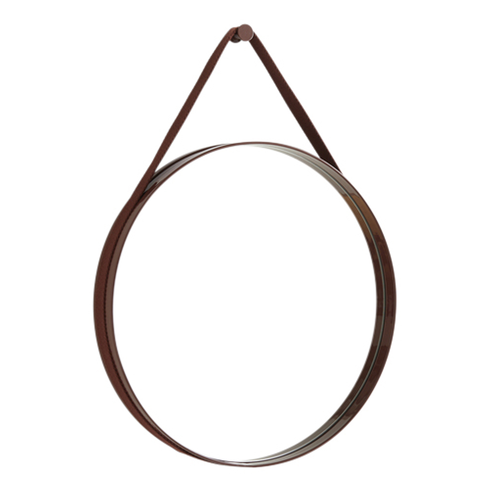 Hay - Strap Mirror No 2 Peili 50 cm Tummanruskea