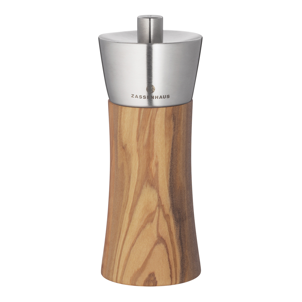 Zassenhaus - Augsburg pepperkvern 14 cm rustfri/oliventre