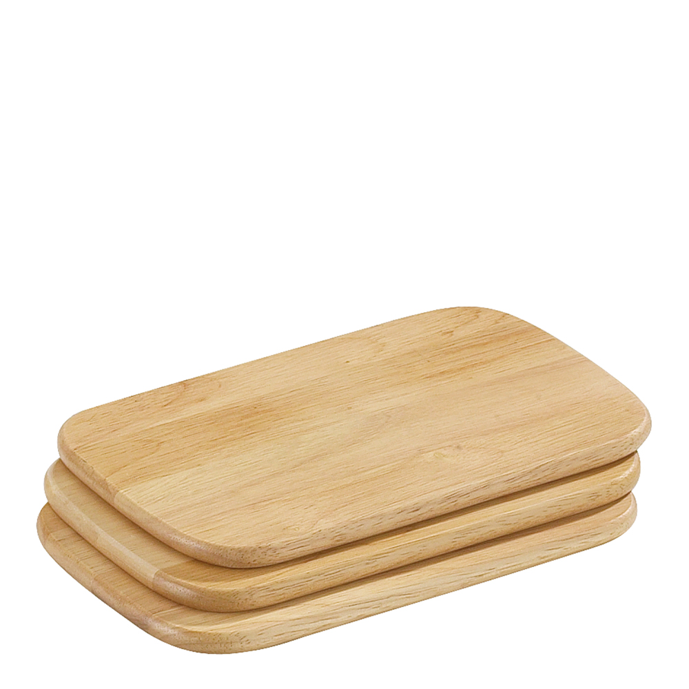 Zassenhaus – Liten Serveringsbricka 3-pack 22×15 cm Rubberwood