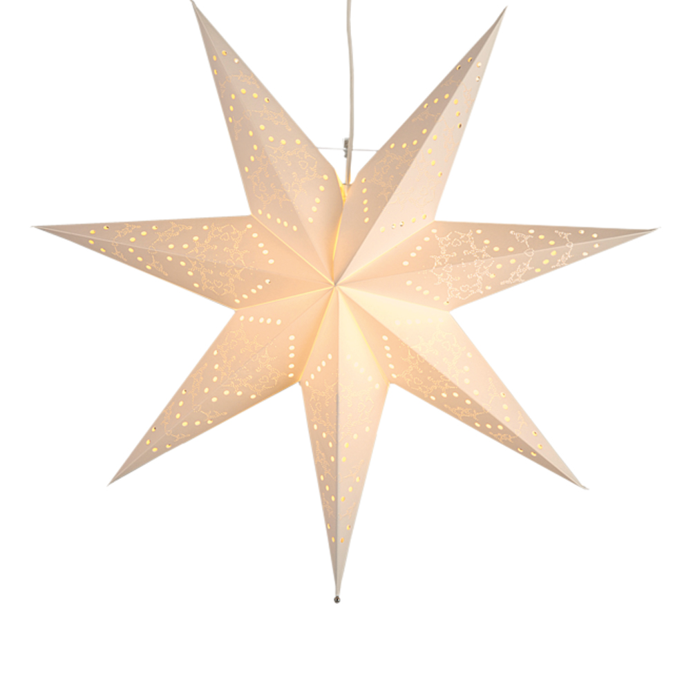 Star Trading - Sensy Pappersstjärna 54 cm Vit