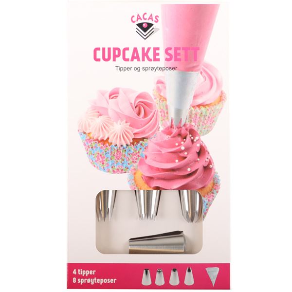 Cacas - Spritspaket cupcake 12 Delar