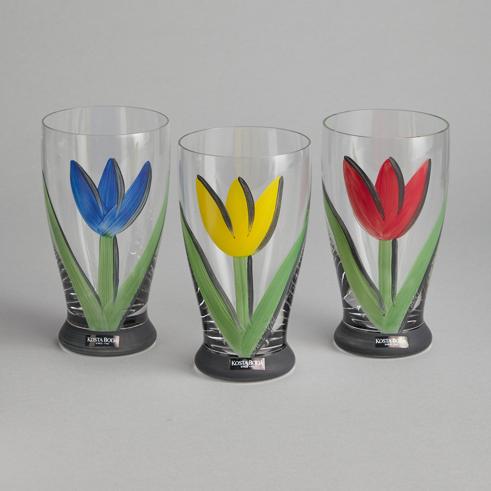 Kosta Boda – SÅLD ”Tulipa” Dricksglas 3 st