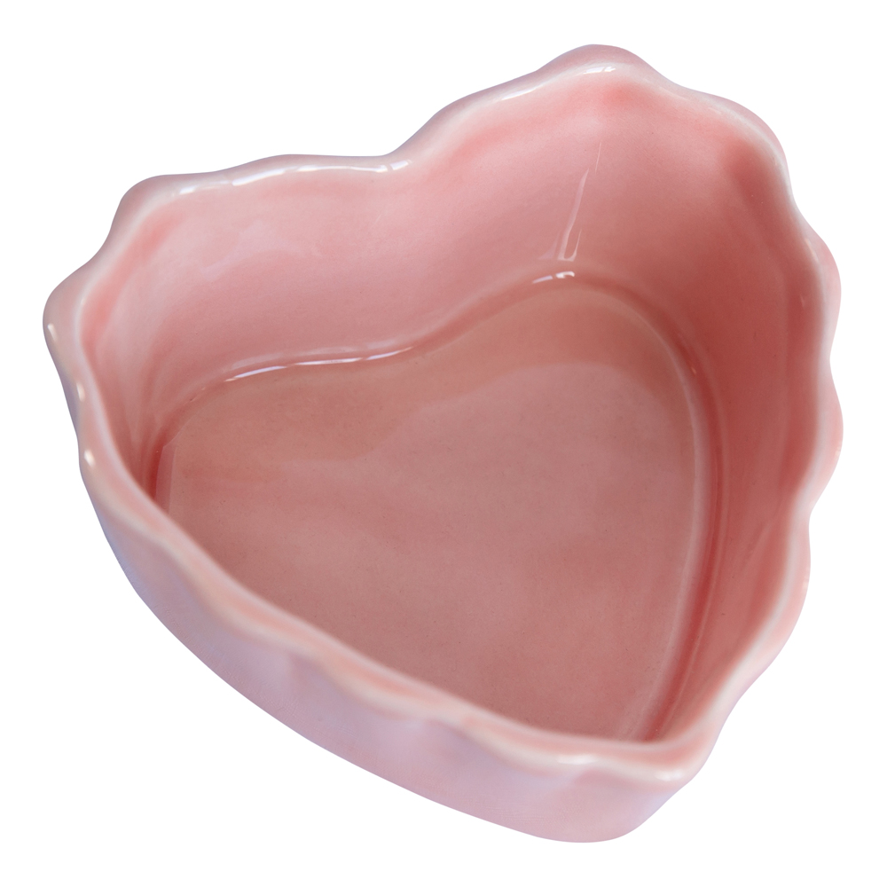 Läs mer om Gerbera - Provence Hjärtformad Skål 11 cm Rosa