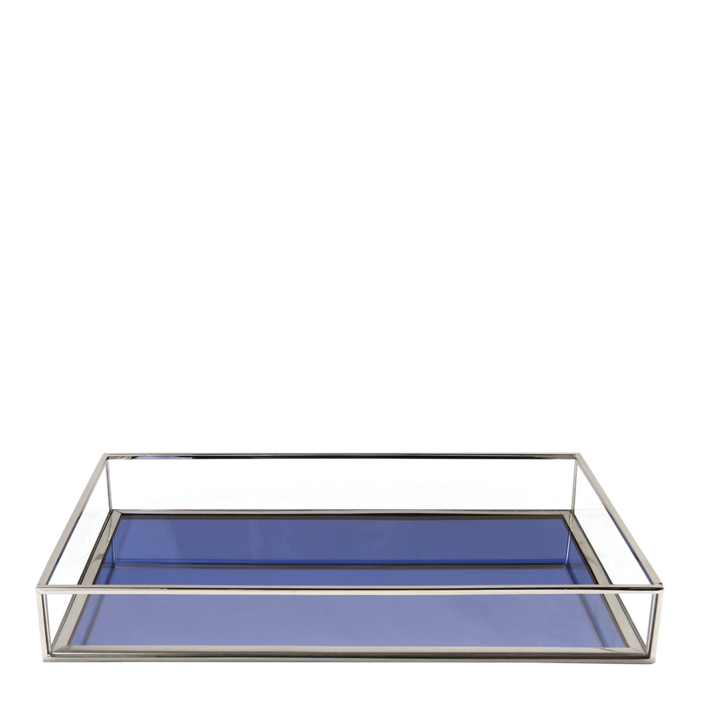 &klevering – Treasure Fat Spegel Rektangel 30×20,5 cm Blå