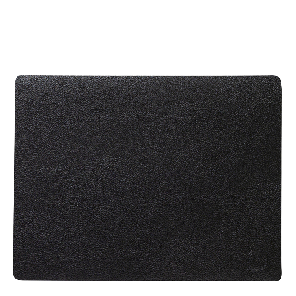 Lind DNA – Leather Serene Rectangle Bordstablett 26×34 cm Black