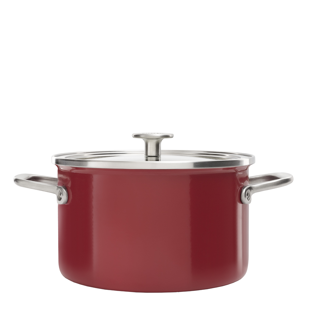 KitchenAid Steel Core Enamel Kattila 3,7 L Punainen