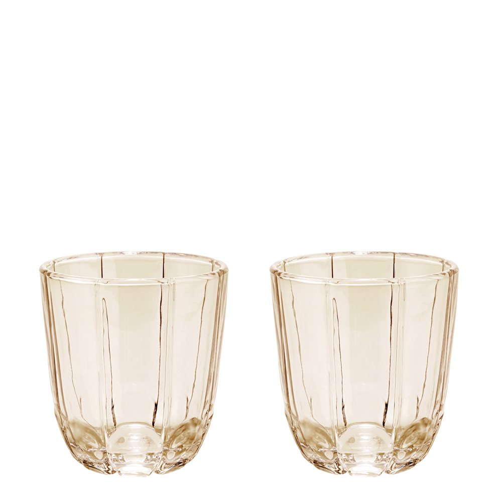 Holmegaard - Lily Vattenglas 32 cl 2-pack Toffee Rose