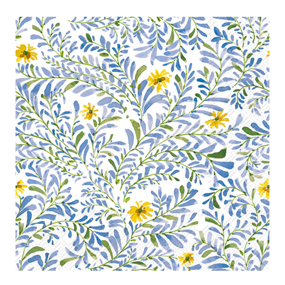 IHR Servetti Blue Flowers 33×33 cm 20 kpl