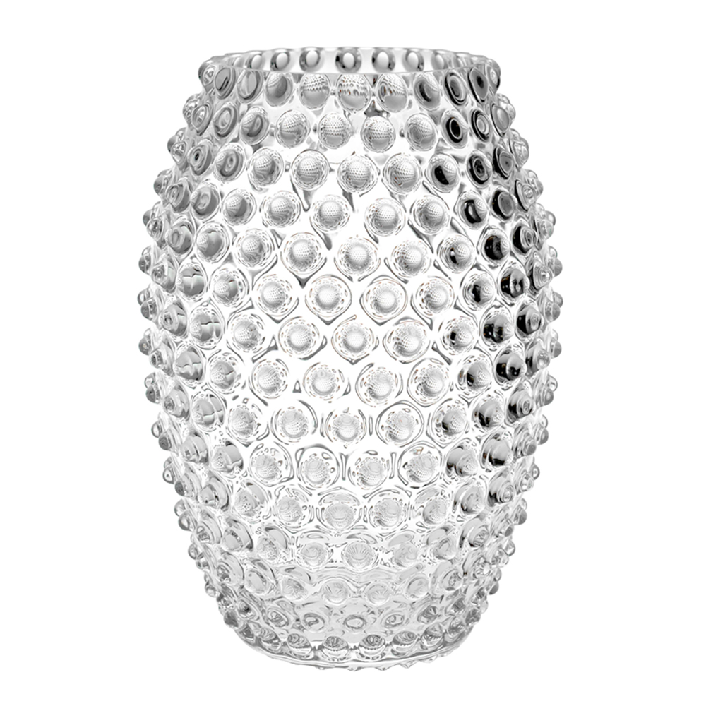 Klimchi – Hobnail Vas Egg 23 cm Crystal
