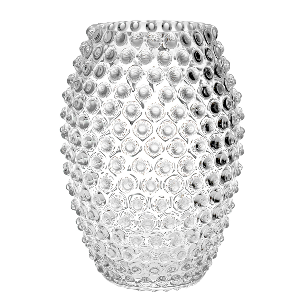 Klimchi Hobnail Egg Maljakko 23 cm Crystal