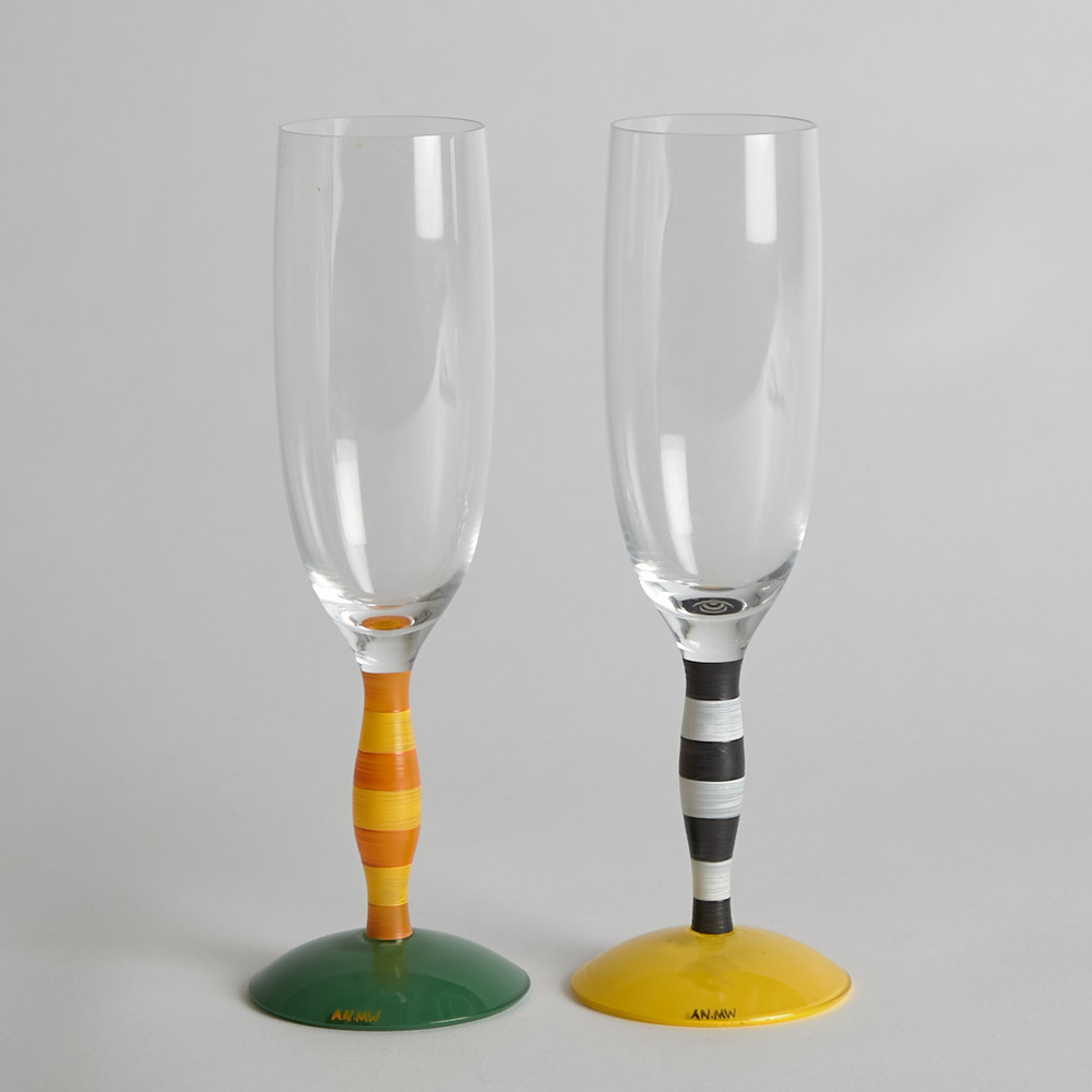 Orrefors - SÅLD Champagneglas "Polka"