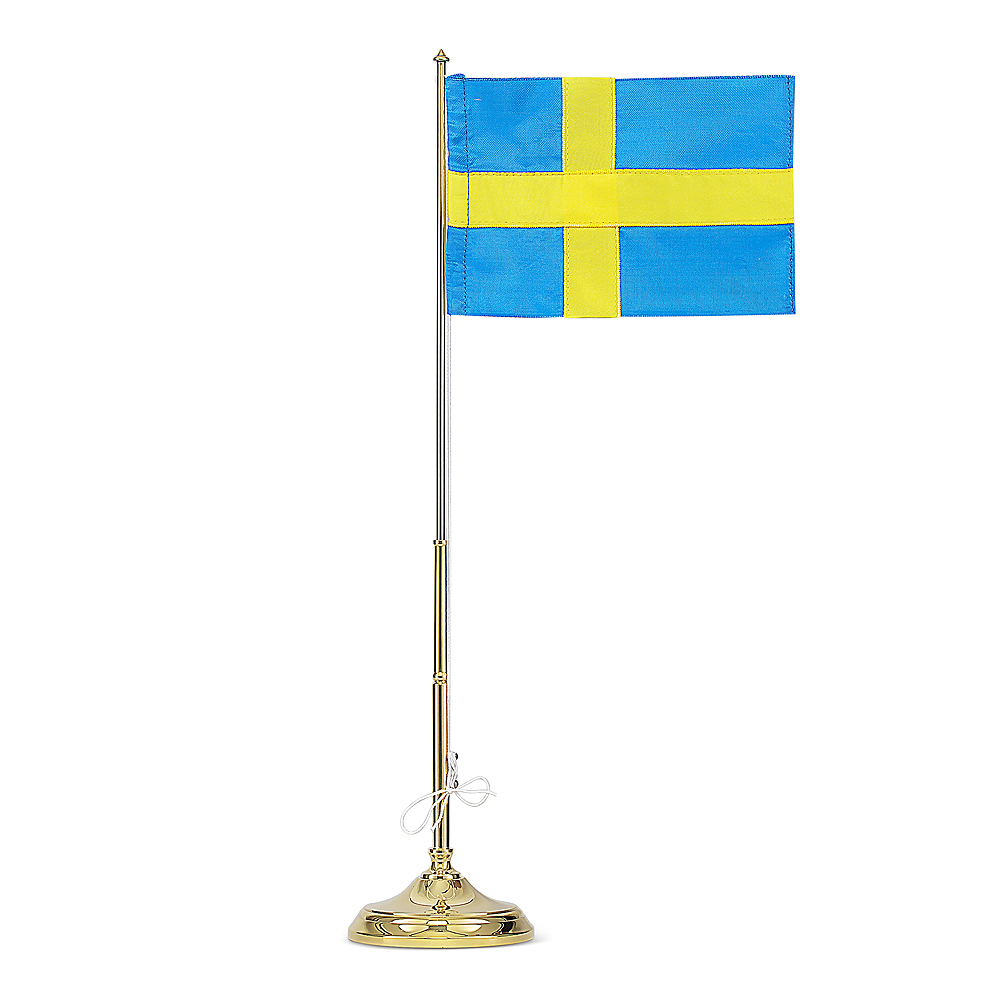 Skultuna - Flaggstang med svensk flagg