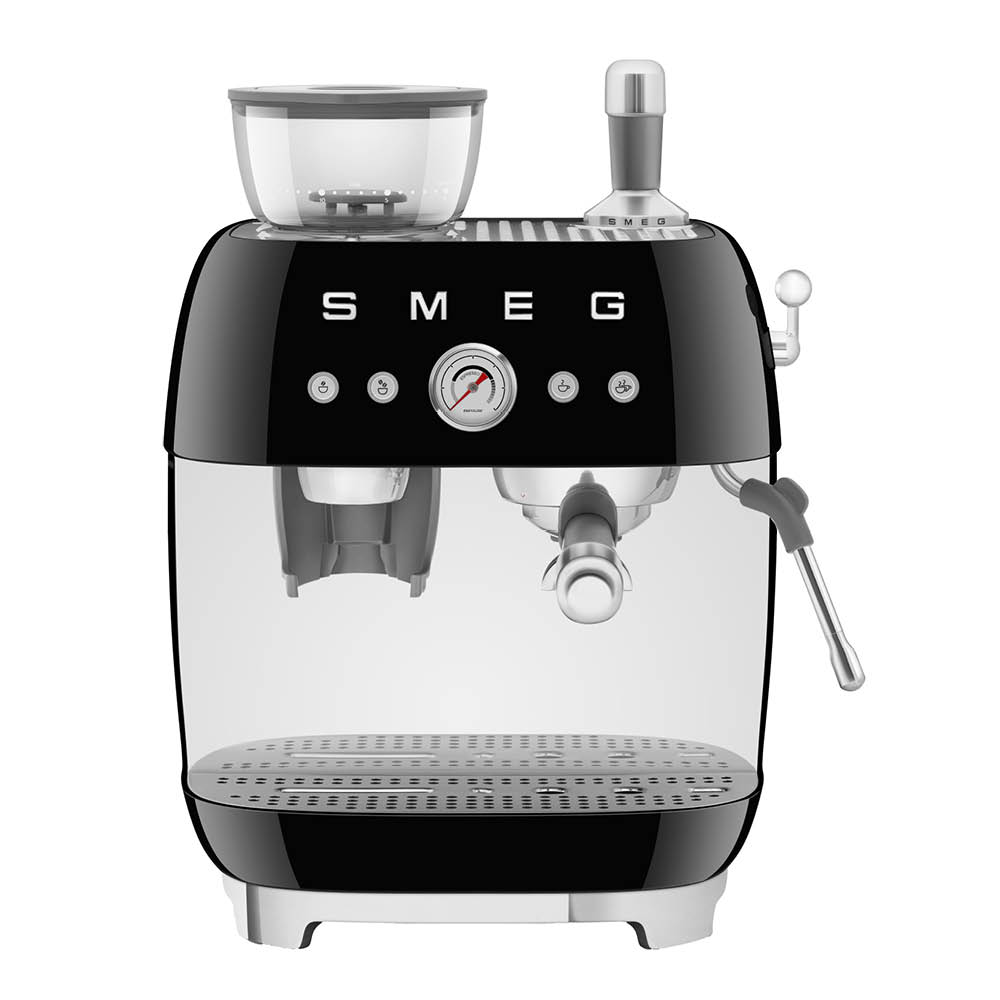 Läs mer om Smeg - Smeg Manuell Kaffemaskin med Kvarn Svart