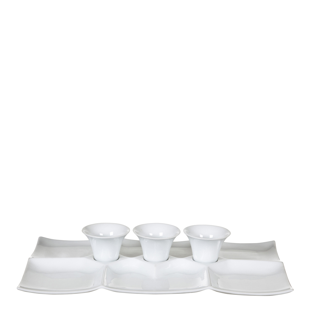 Läs mer om Modern House - Daily Use Tapasset Skålar och Fat Vit