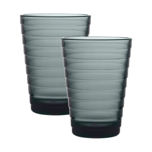 Aino Aalto Glas 33 cl 2-pack Mörkgrå