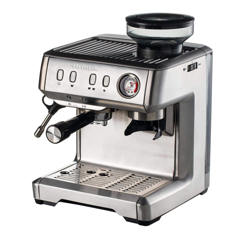 Ariete - Professional Espressomaskin med Kaffekvarn Silver