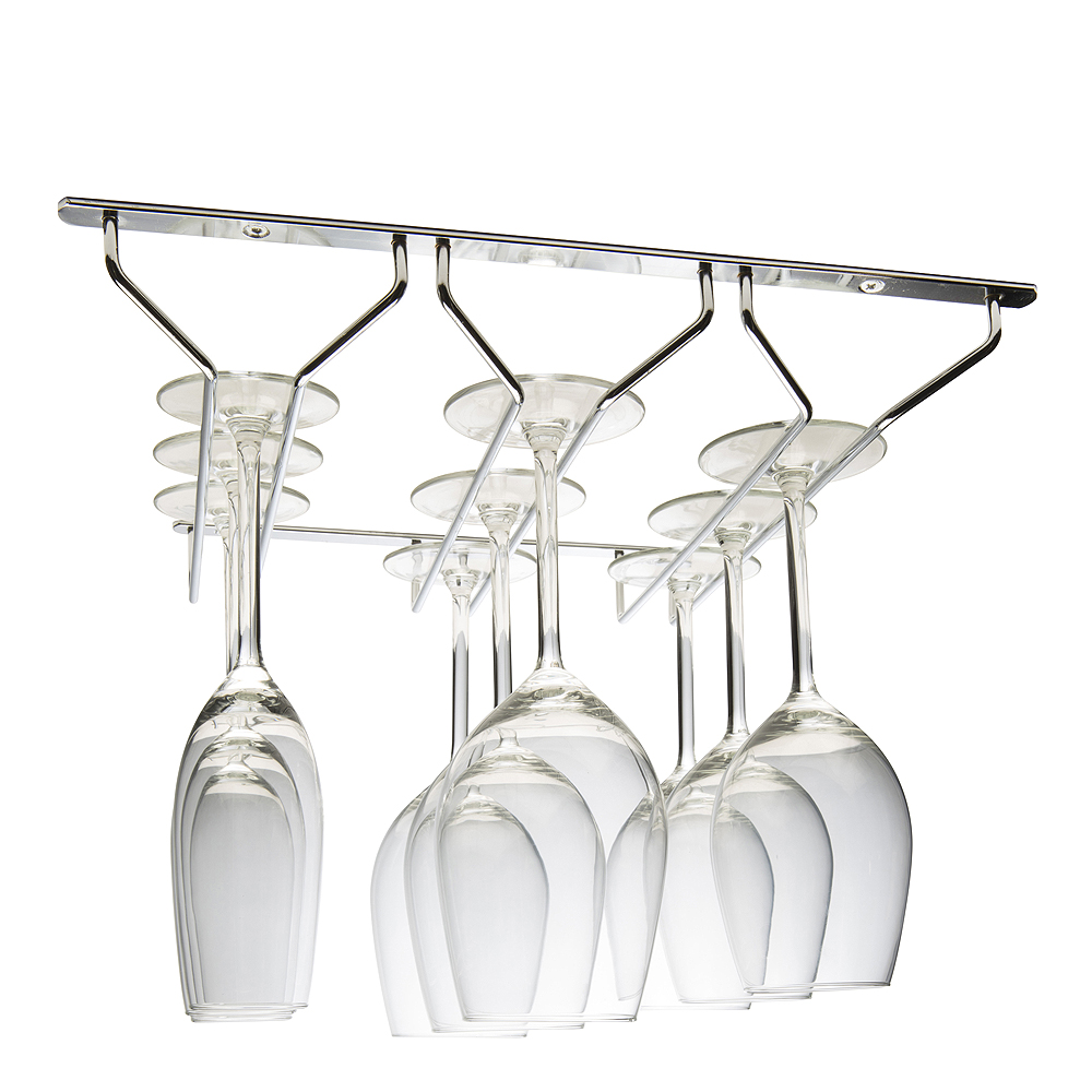 Hahn Kitchenware - Vinglashållare 3 rader Krom