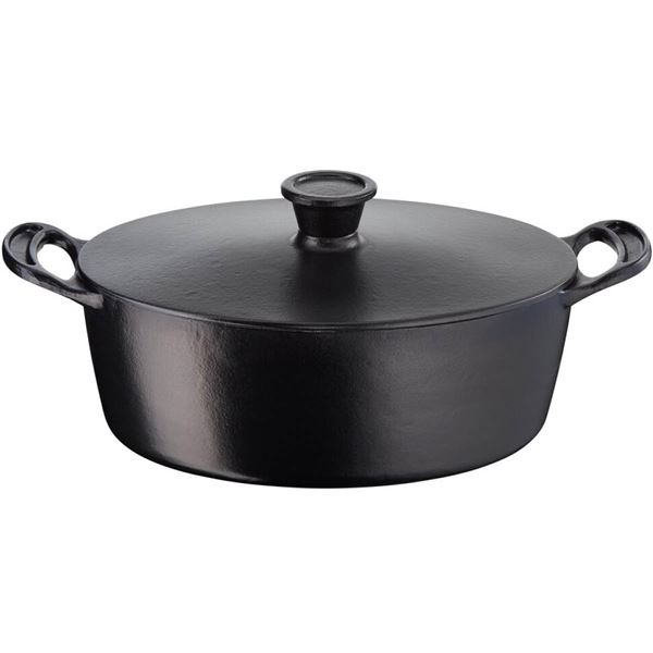 Läs mer om Jamie Oliver - Premium cast Iron Gryta M/Lock Svart