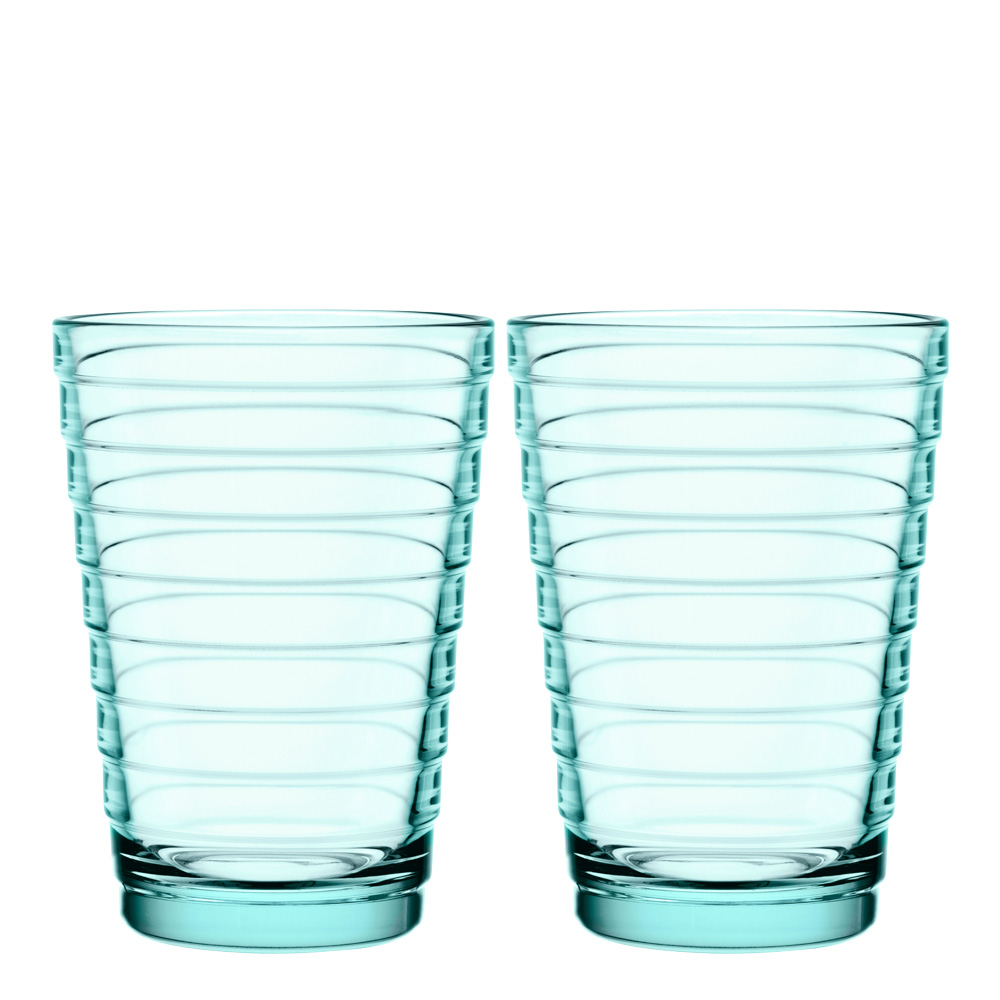 Iittala - Aino Aalto Glas 33 cl 2-pack Vattengrön