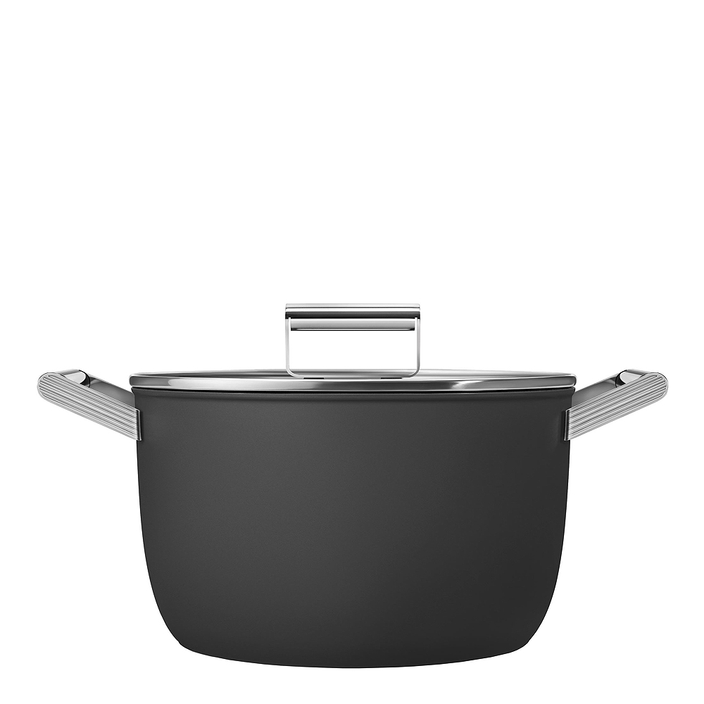 Smeg - Smeg 50's Style Kastrull Lock 26 cm Svart