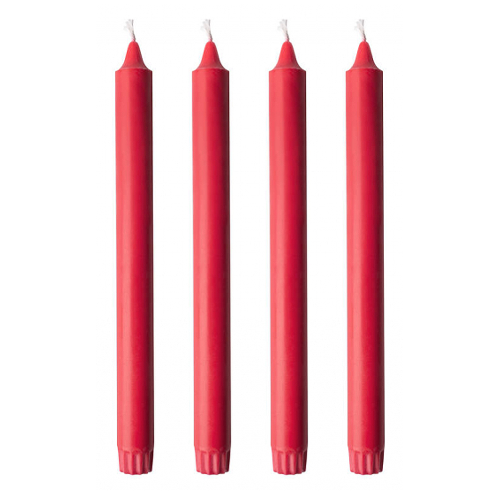 Vio Ljusfabrik – Kronljus 20 cm 4-pack Röd