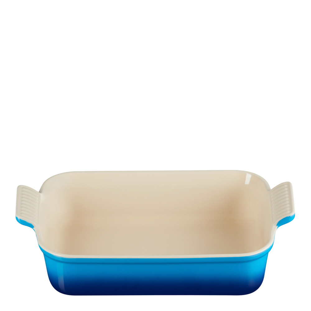 Läs mer om Le Creuset - Heritage Rektangulär Ugnsform 32 cm Azure