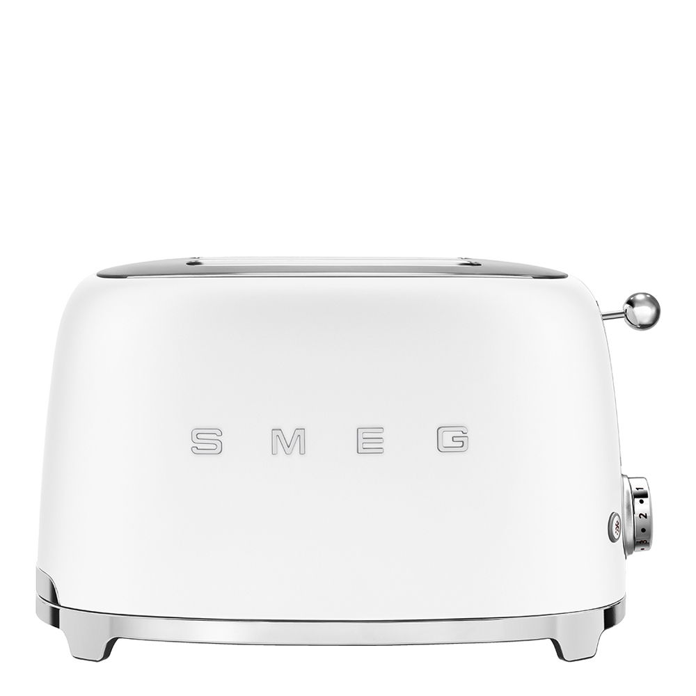 Läs mer om Smeg - Smeg 50s Style Brödrost 2 skivor Matt Vit