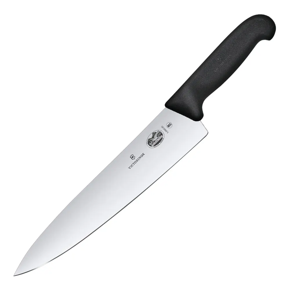 Fibrox kokkekniv 25 cm svart
