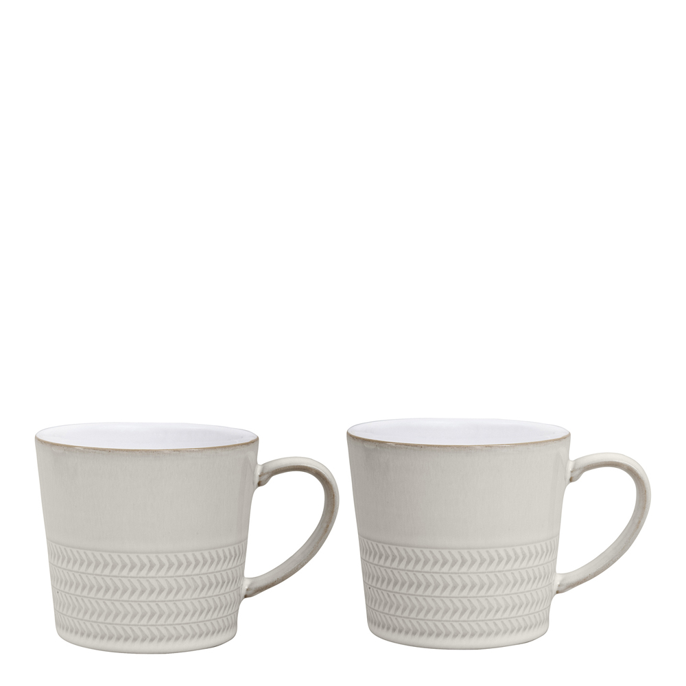 Läs mer om Denby - Natural Canvas Mugg 40 cl 2-pack Vit