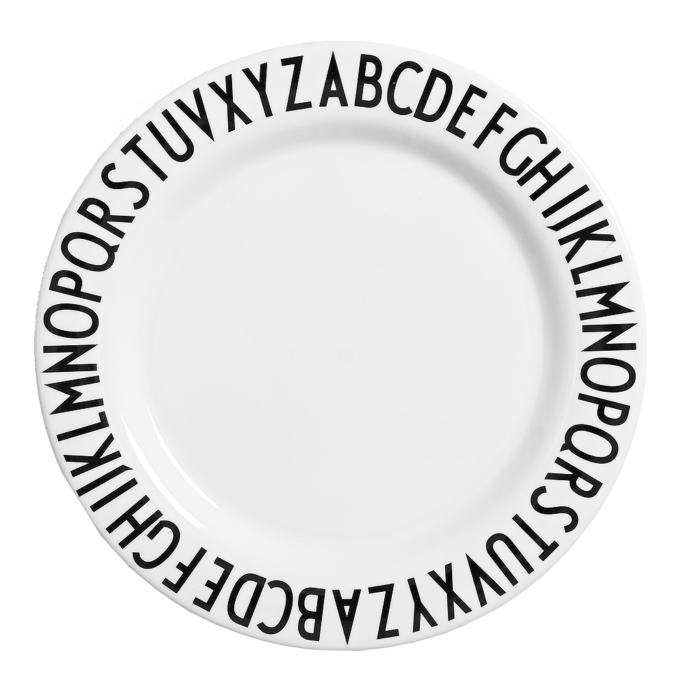 Design Letters - Eat & Learn Tallrik 20 cm Vit