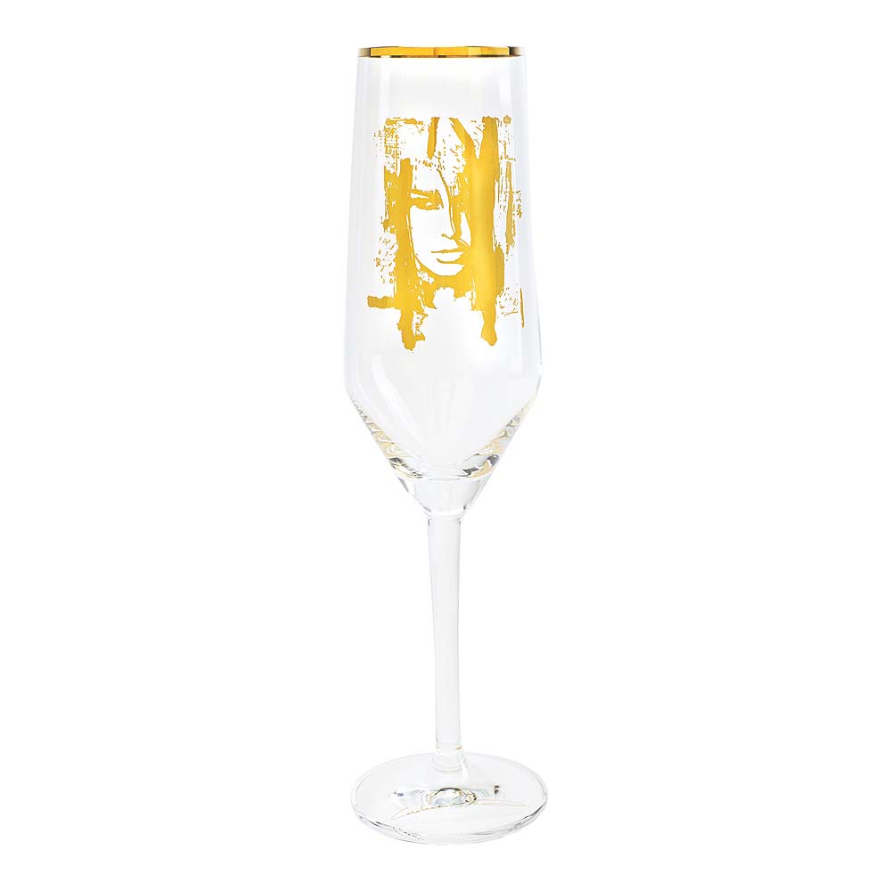 Carolina Gynning Champagneglas Wild Woman Gold 30 cl