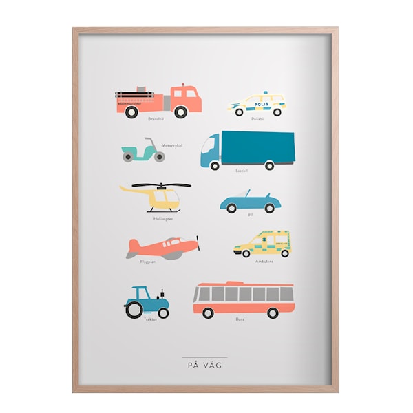 Poster 50x70 cm   På vägen 