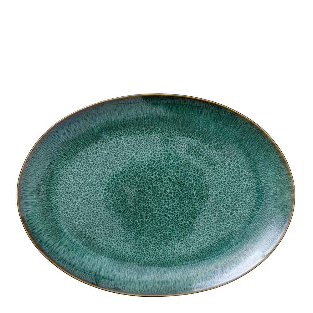 Bitz – Fat Oval 45×34 cm Mörkgrön