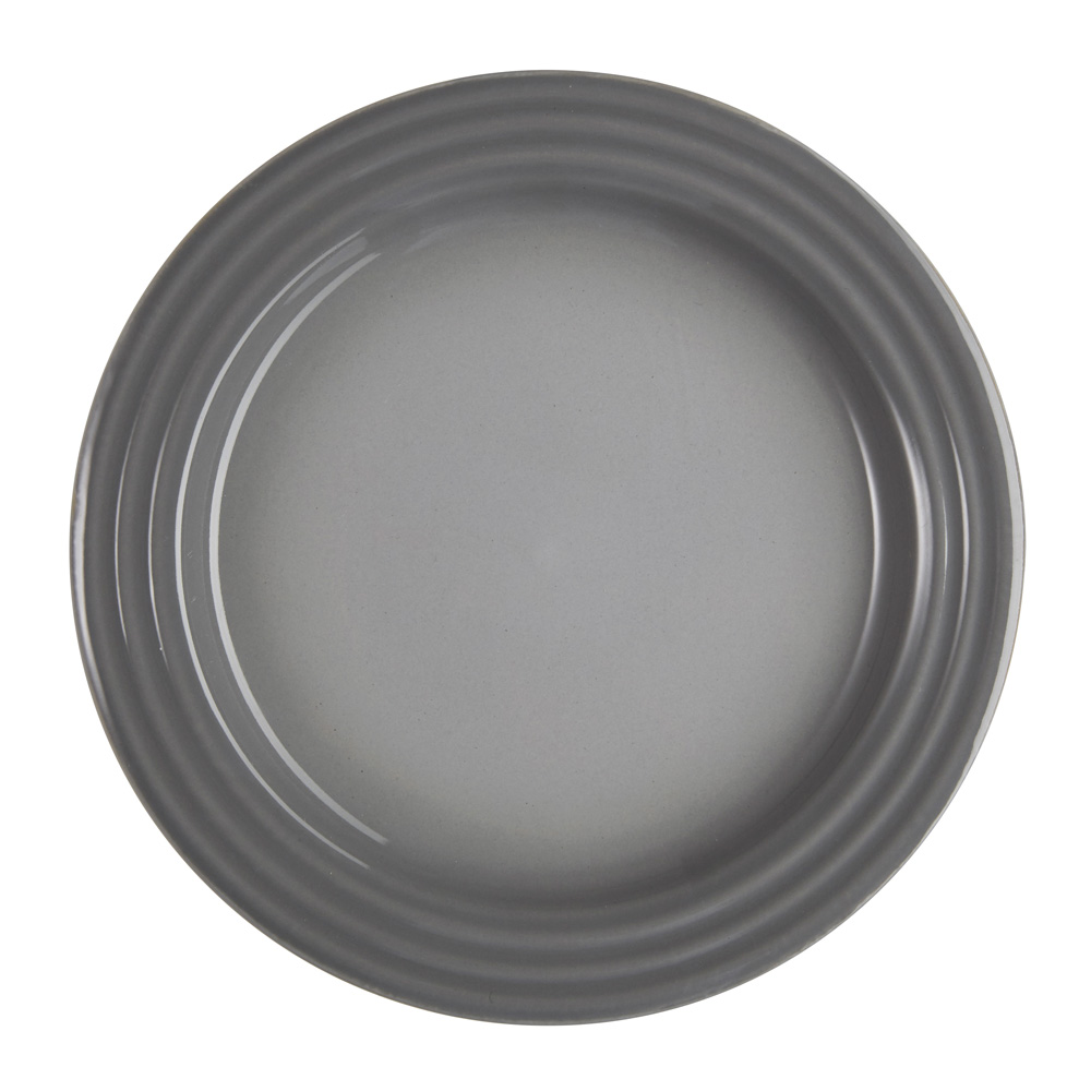 Le Creuset - Signature Tallrik flat Stengods 22 cm Mist Gray