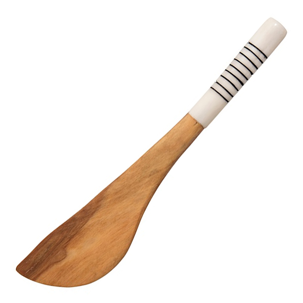 Afroart - Stripe Smörkniv Olivträ 15 cm