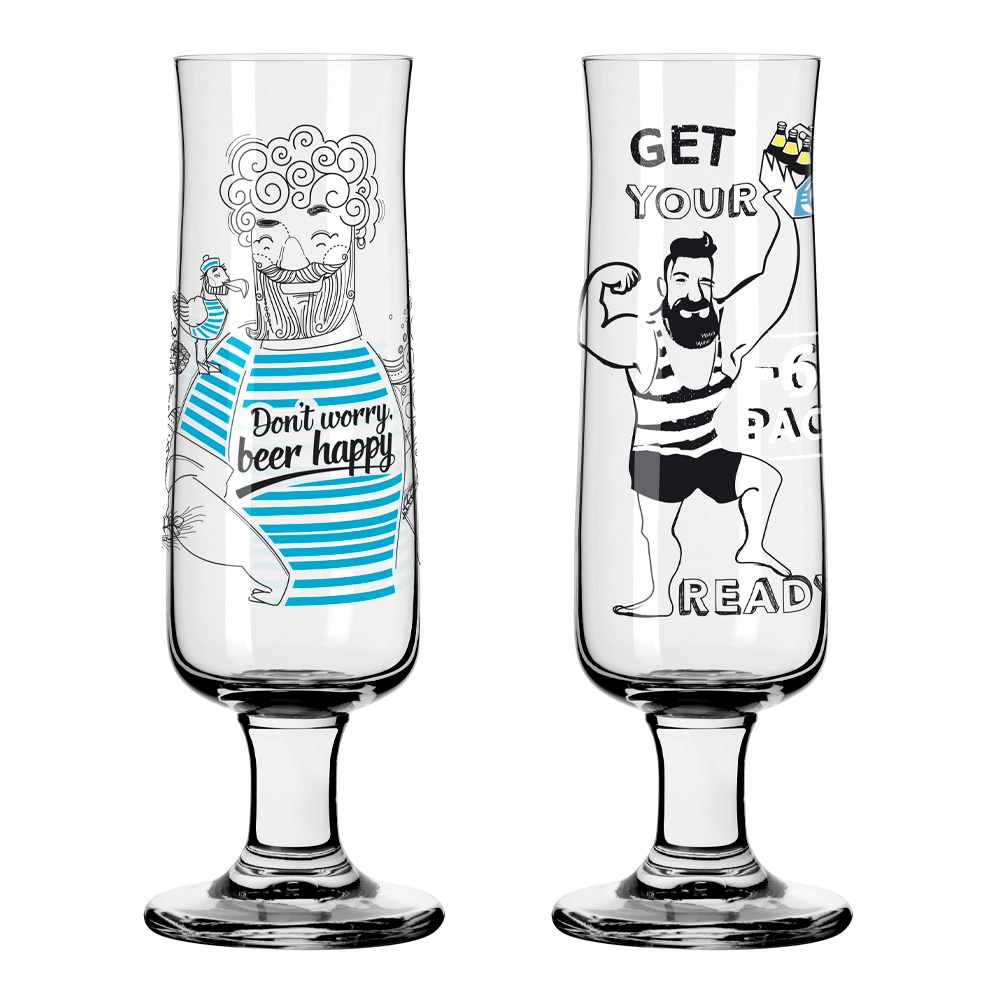 Modern House - Ritzenhoff Ölglas 39 cl 2-pack Beer Happy