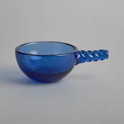 Reijmyre Glasbruk Blå glasskål av Monica Bratt 